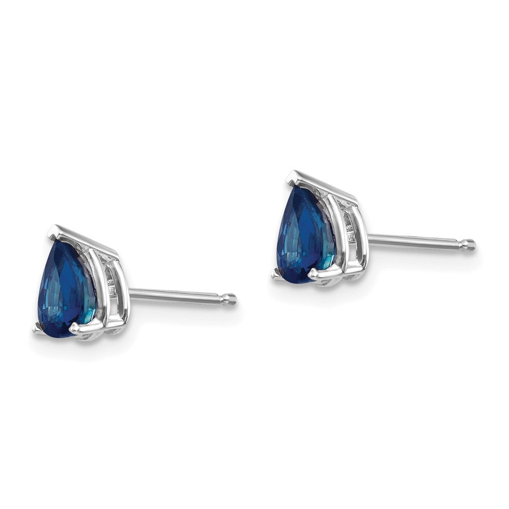 Buy Stylish 14K White Gold Sapphire Stud Earrings | Affordable Luxury