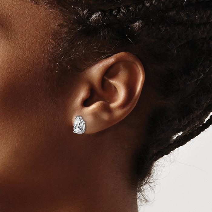 Buy Exclusive 14K Gold Earrings with 9x6mm Blue Topaz - Stylish & Affordable!-3