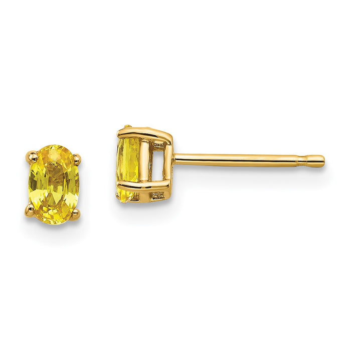High-Quality 14K Gold Sapphire Earrings - Stylish & Affordable Luxury Design-1
