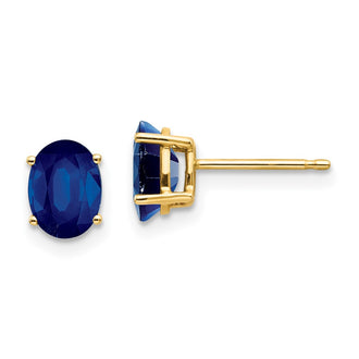Buy Exclusive 14K Gold Sapphire Stud Earrings - Stylish & Affordable Luxury