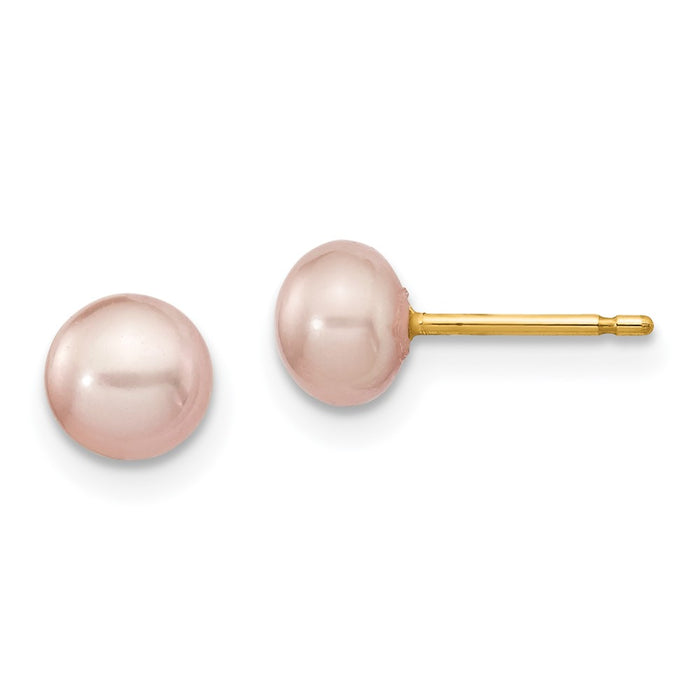 Buy 14K Gold Multicolor Pearl Earrings Set - 3 Pairs, Stylish & Affordable-4