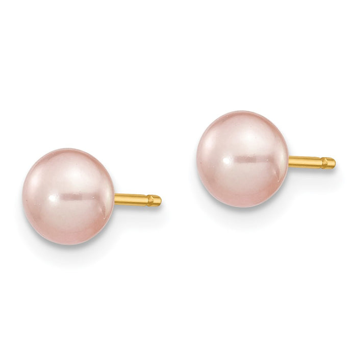 Buy 14K Gold Multicolor Pearl Earrings Set - 3 Pairs, Stylish & Affordable-5