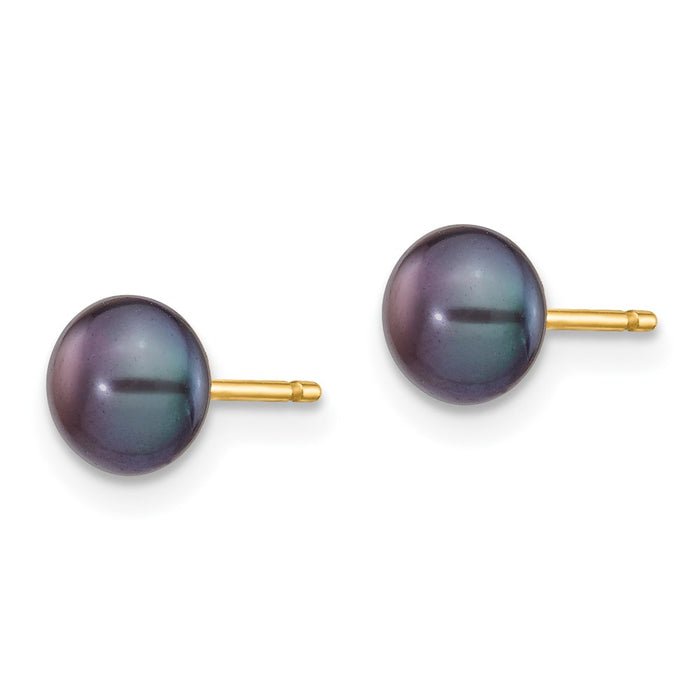 Buy 14K Gold Multicolor Pearl Earrings Set - 3 Pairs, Stylish & Affordable-7