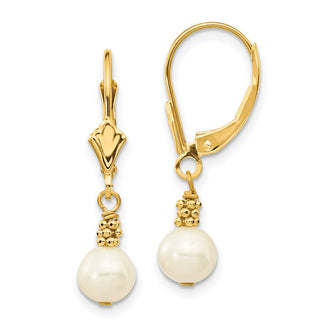 Buy Exclusive 14K White Gold Pearl Dangle Earrings | Affordable Luxury Style