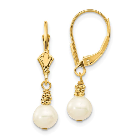 Buy Exclusive 14K White Gold Pearl Dangle Earrings | Affordable Luxury Style
