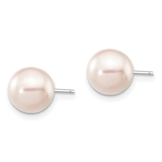 Shop Stylish 14K White Gold 7-8mm Akoya Pearl Stud Earrings - Affordable Luxury