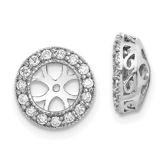 Buy Exclusive 1/3 Carat Lab Grown Diamond Stud Earring Jackets - 14K White Gold, Stylish Value