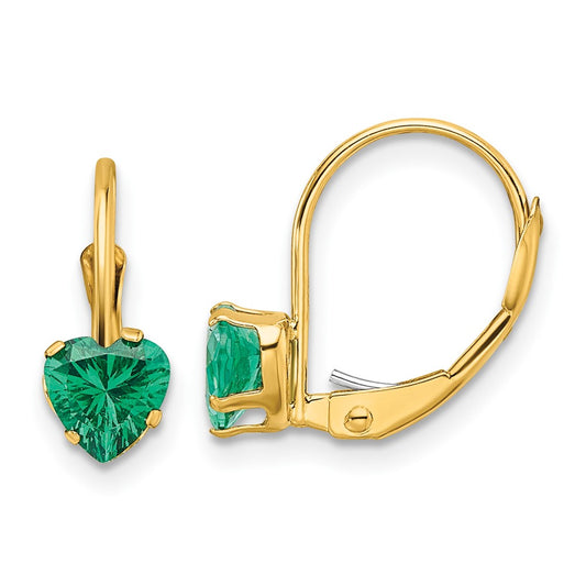 Shop Exclusive 14K Gold 5mm Heart-Shaped Mount St. Helens Earrings - Stylish Value