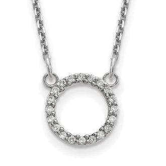 Buy 14K White Gold Diamond Infinity Circle Necklace - Luxury & Stylish Design