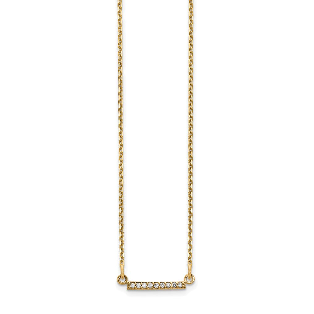 Buy Stylish 14K Gold Tiny Diamond Bar Necklace - Exclusive Design, Affordable Luxury
