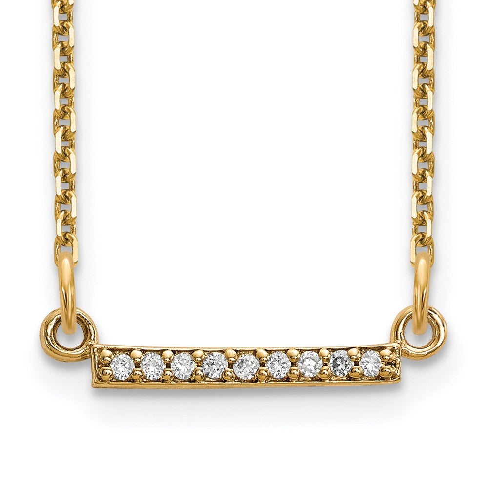 Buy Stylish 14K Gold Tiny Diamond Bar Necklace - Exclusive Design, Affordable Luxury