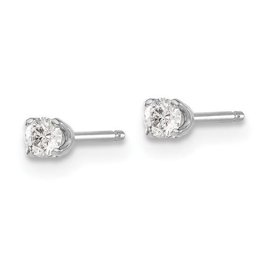 Buy Exclusive 14K White Gold AA Quality Diamond Stud Earrings - Stylish Set