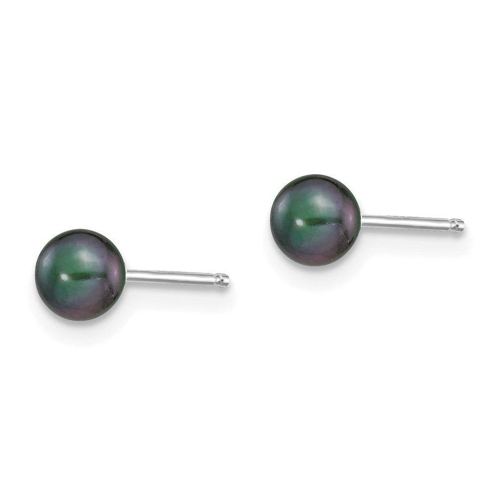 Buy Stylish 14K White Gold Pearl Stud Earrings - 4-5mm, Affordable Luxury!