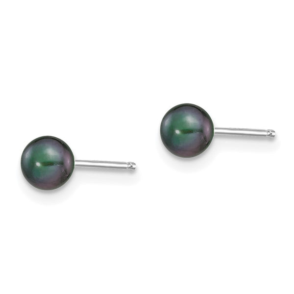 14K White Gold Pearl Stud Earrings - 4-5mm - Style GR1-1015354