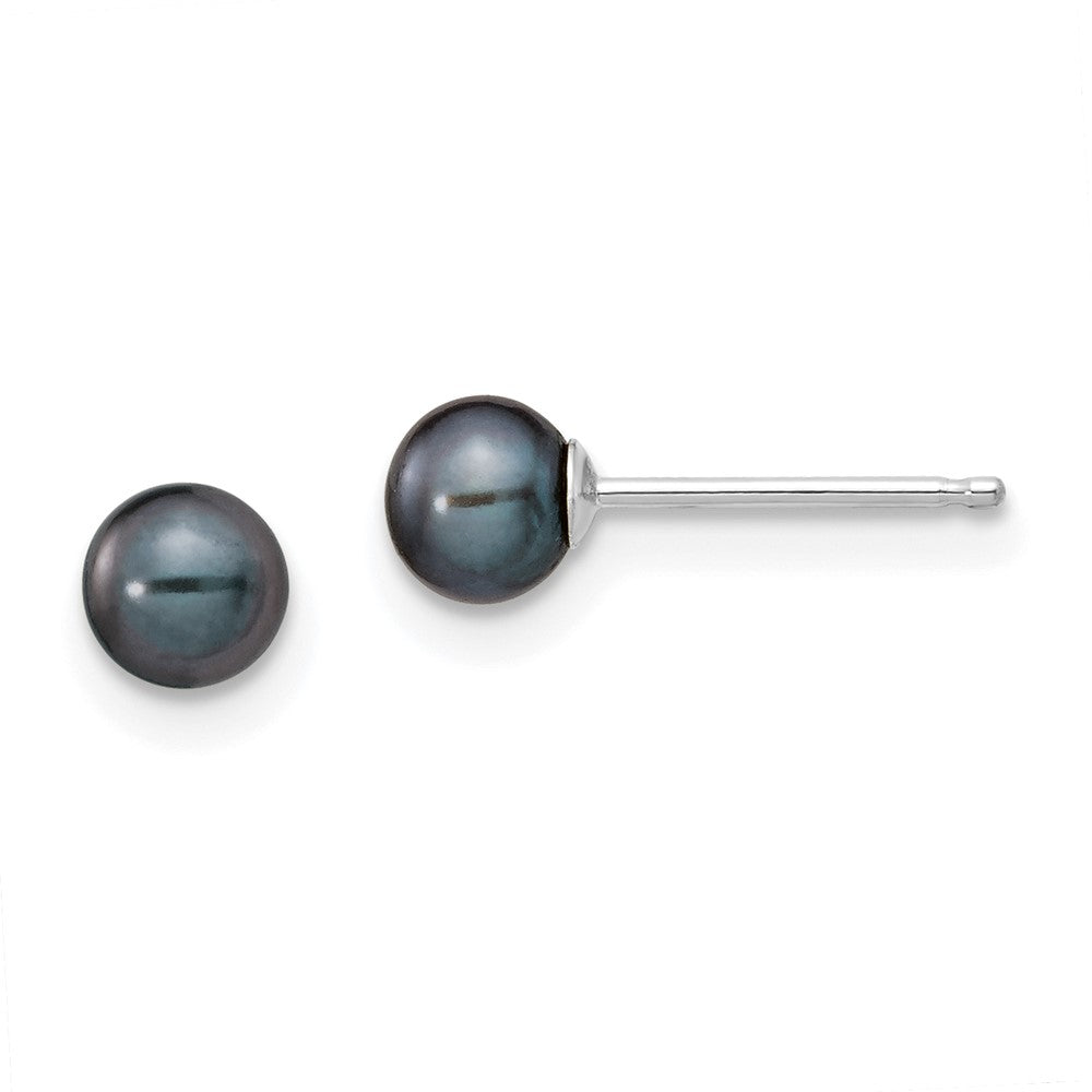 Buy Stylish 14K White Gold Pearl Stud Earrings - 4-5mm, Affordable Luxury!