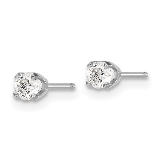 Buy Exclusive 14K White Gold Diamond Stud Earrings - AA Quality, Stylish Set