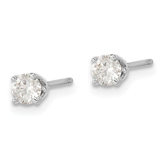 Exclusive 14K White Gold Diamond Stud Earrings Set - Stylish & Affordable!