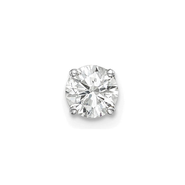 14K White Gold Diamond Stud Earrings - AA Set