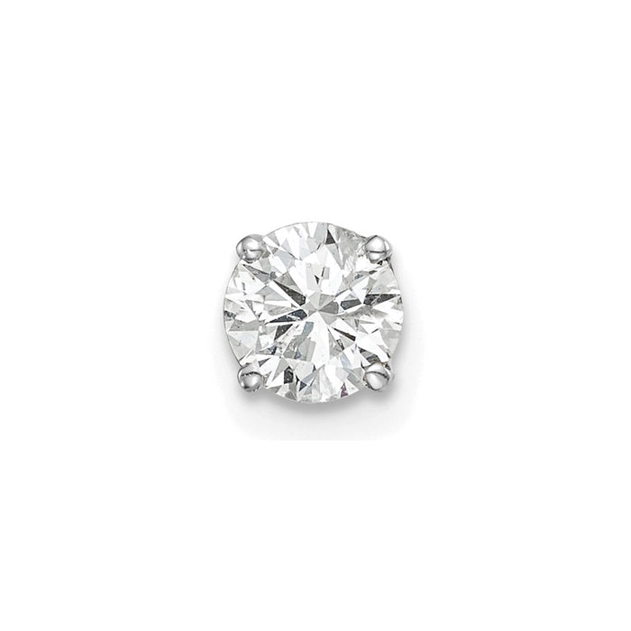 Shop Exclusive 14K White Gold Diamond Stud Earrings - Stylish AA Quality Set-1