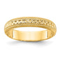 Buy Stylish 14K Gold 3mm Etched Wedding Band - Size 5.5 at Great Price!-4