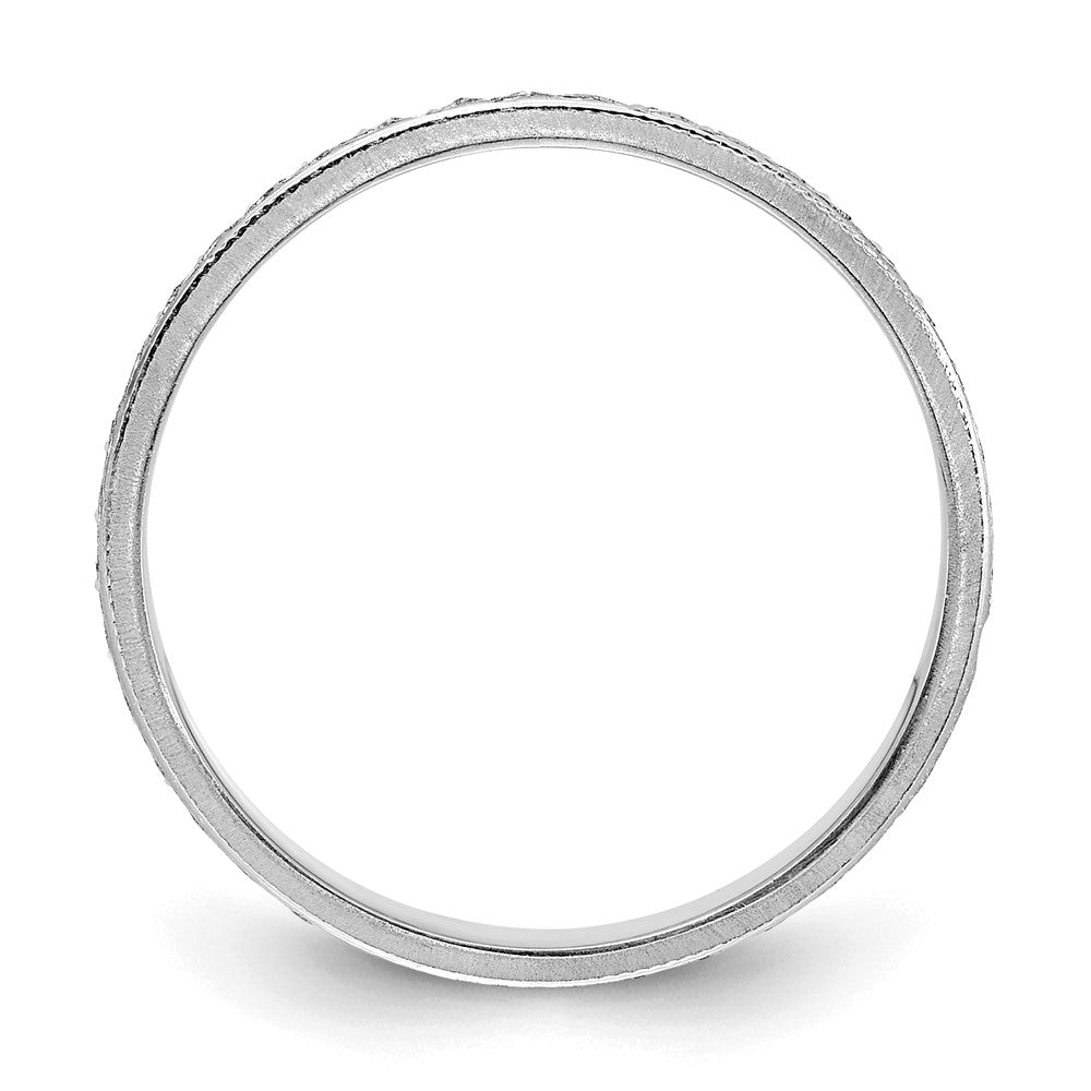 Shop Exclusive 14K White Gold Wedding Band - 3.75mm, Size 5, Stylish Design