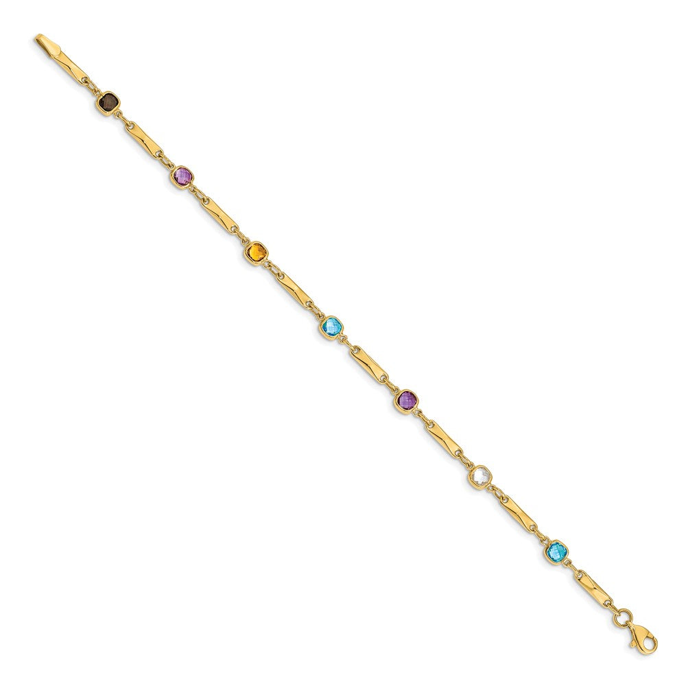 Buy 14K Multi-Stone Elegant Link Bracelet - Stylish, Quality Design, Affordable Price