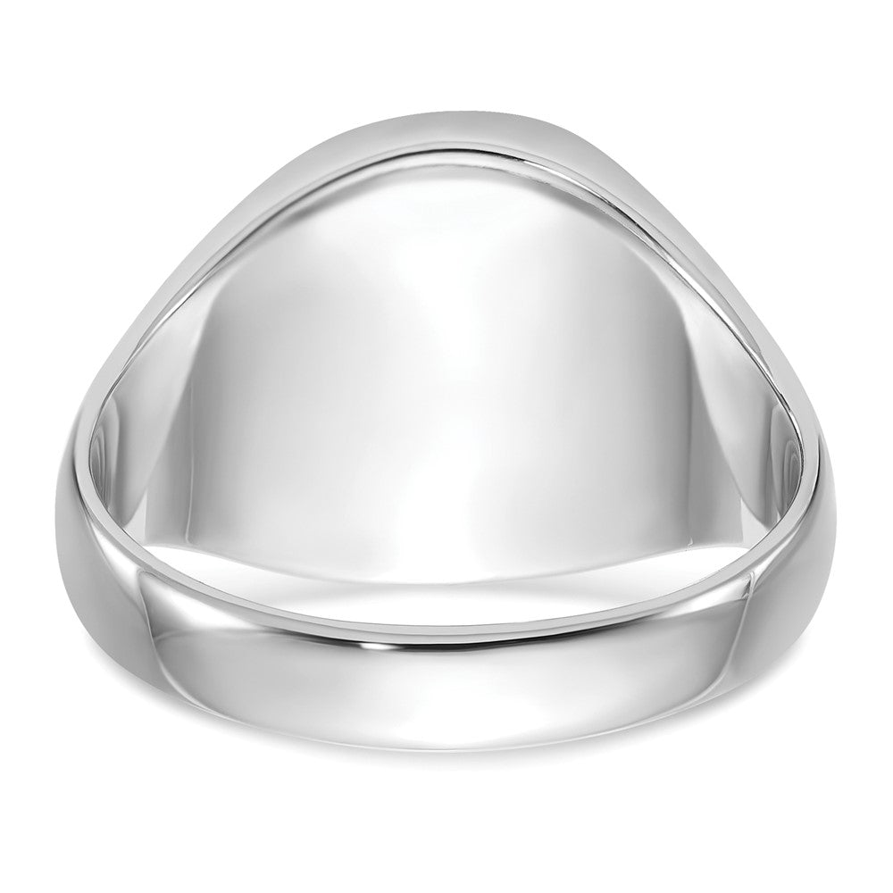 Exclusive Men's 14K White Gold Masonic Ring - Stylish Onyx & Enamel Design