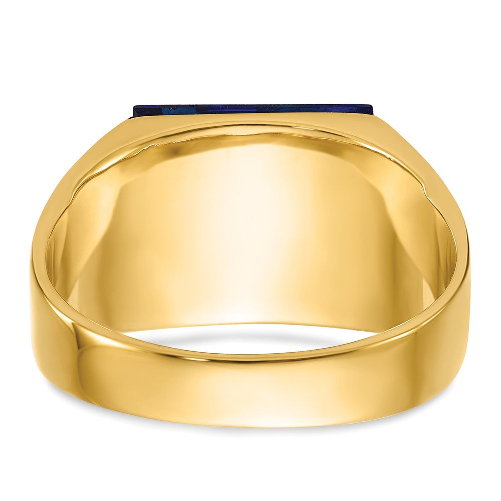 Exclusive 14K Men's Masonic Ring - Stylish Polished & Textured Finish, Diamonds
