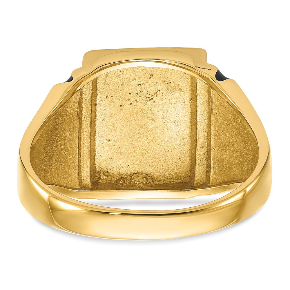 Buy 14K Men's Masonic Ring - Stylish Polished & Textured Finish, Affordable!
