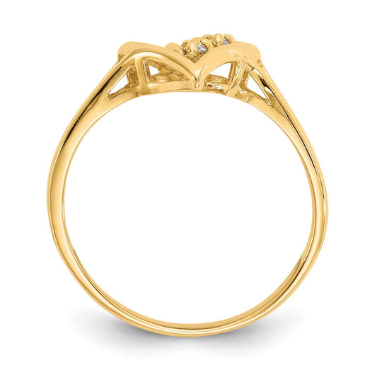 Shop Stylish 14K Gold AAA Diamond Heart Ring - Luxury Design, Great Value