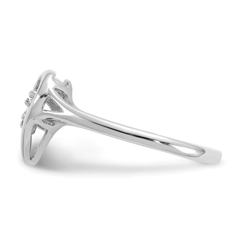 Shop Stylish 14K White Gold Heart-Shaped Ring with VS Diamonds - Affordable Luxury