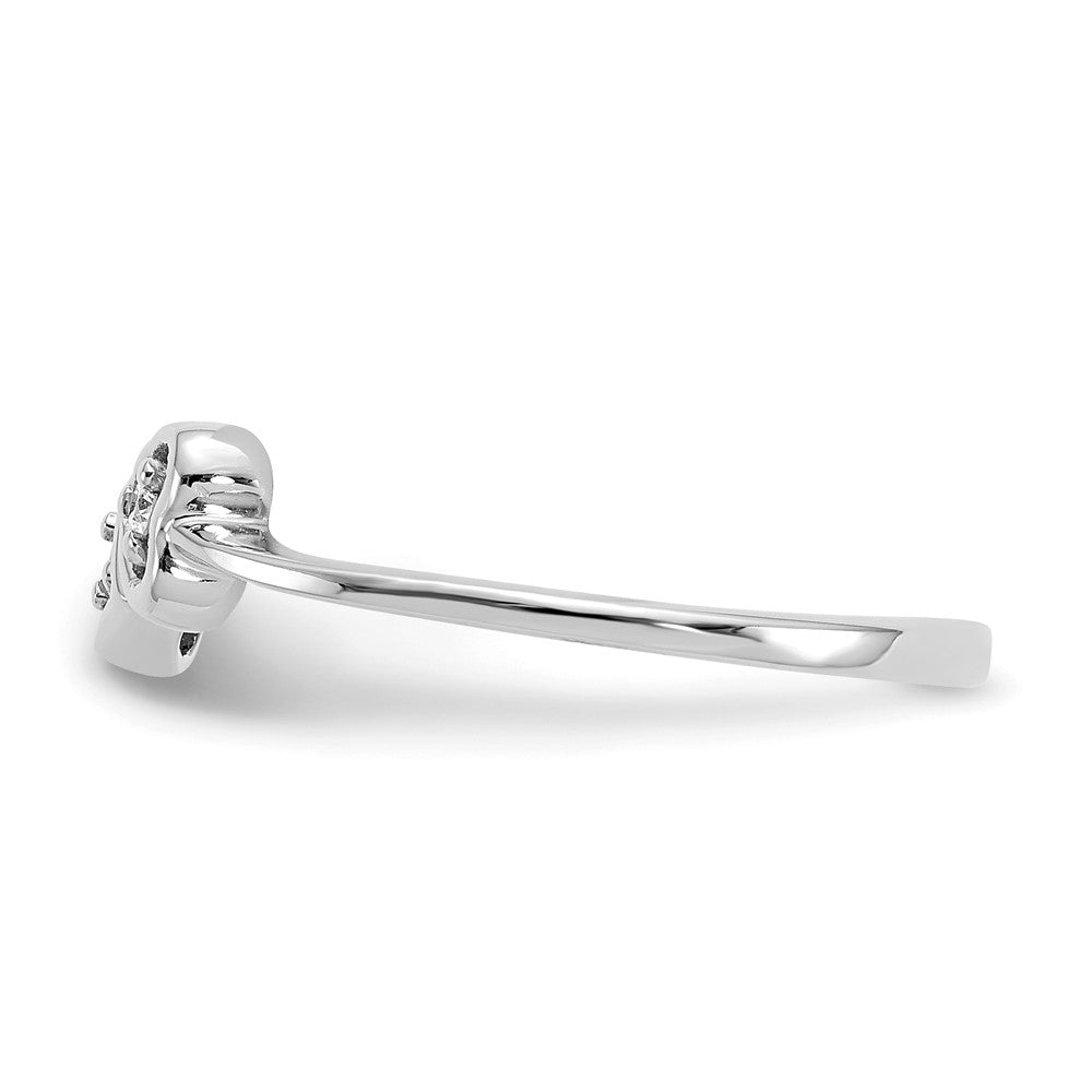 Shop Exclusive 14K White Gold Heart-Shaped Ring with AAA Diamonds - Stylish Value