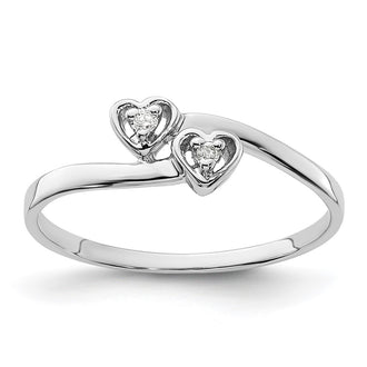 Shop Stylish 14K White Gold Diamond Heart Ring - Affordable Luxury Jewelry