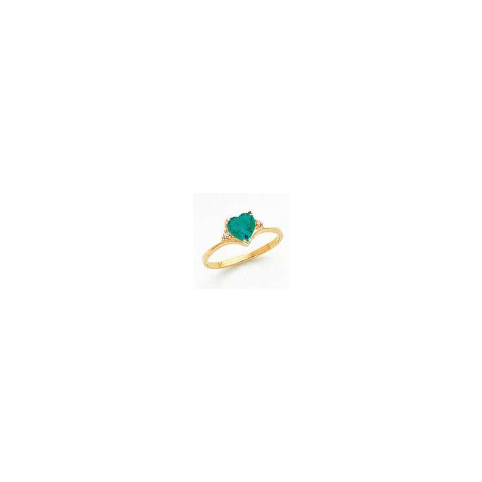 Shop Exclusive 14K Gold 6mm Heart Mount St. Helens Diamond Ring - Luxury Style-1