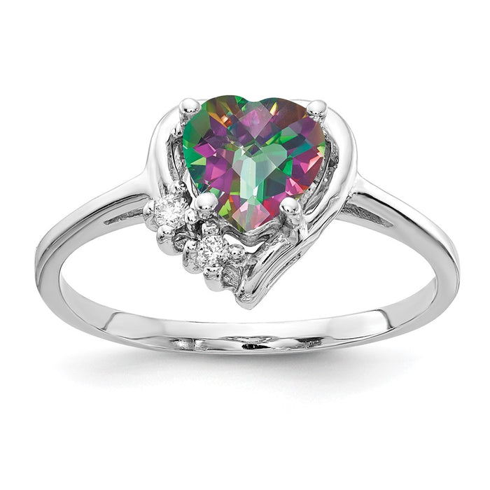 Shop Stylish 14K White Gold AA Diamond Engagement Ring - Affordable Luxury Design-1