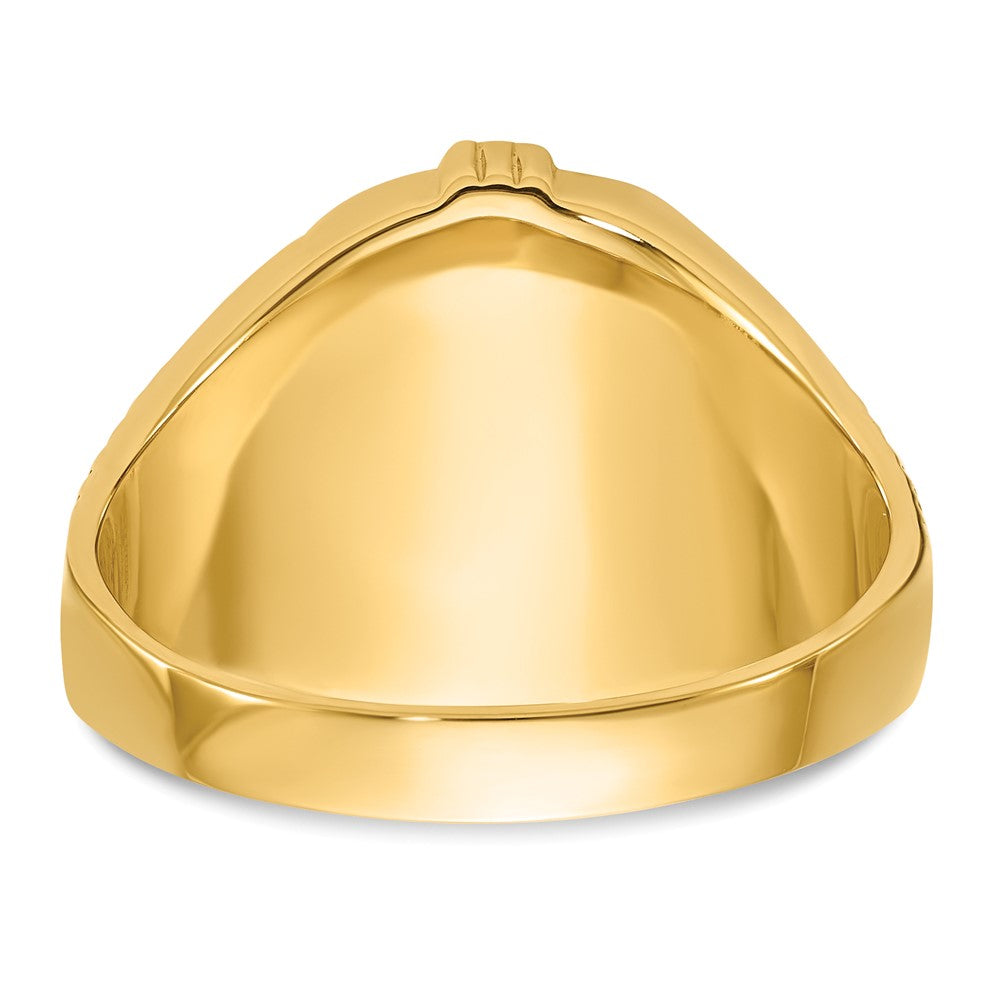 Designer 14K Men's Masonic Ring with Onyx - Affordable Luxury, Stylish Finish