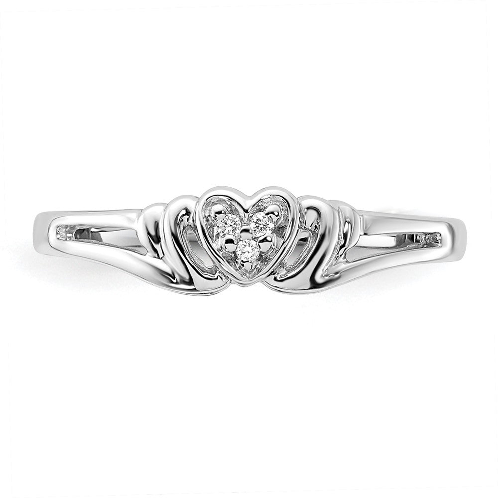 Shop 14K White Gold AAA Diamond Heart-Shaped Ring - Stylish & Affordable Luxury