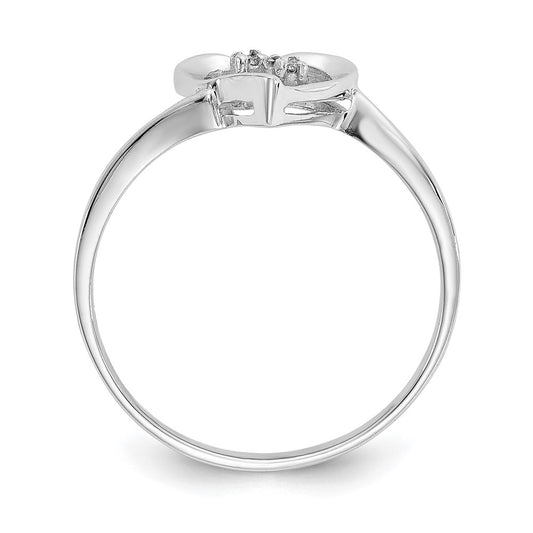 Shop Exclusive 14K White Gold Heart-Shaped Diamond Ring - Stylish & Affordable