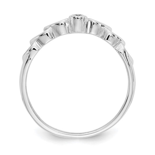 Shop 14K White Gold Diamond Heart Ring - Stylish Luxury at Great Value!