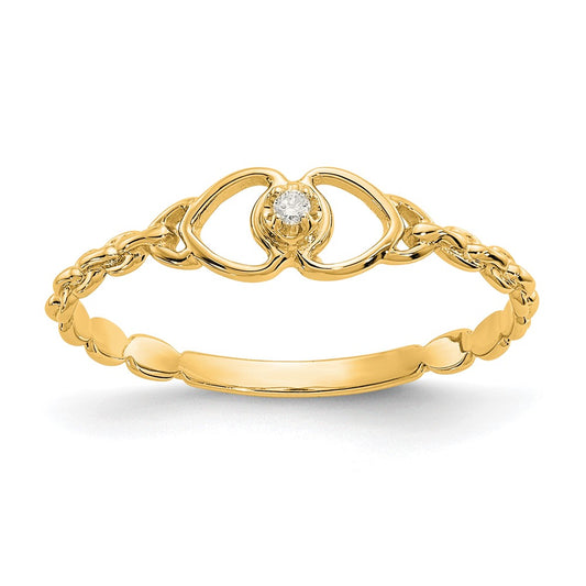 Buy Exclusive 14K White Gold Heart-Shaped Ring with VS Diamonds - Stylish Elegance