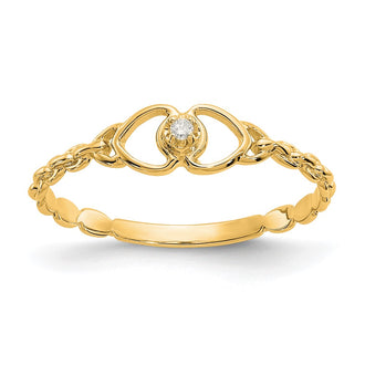 Exclusive 14K Gold Diamond Heart Ring - Stylish Design, Affordable Luxury