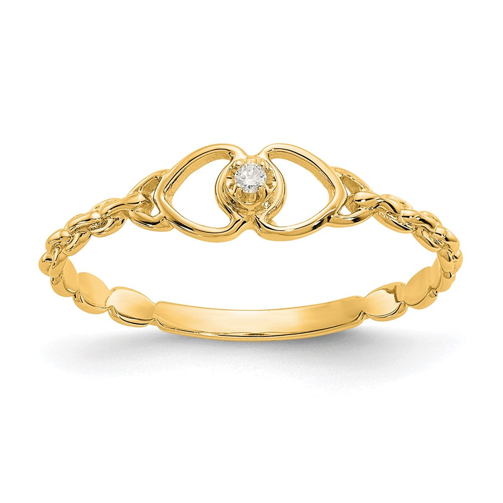 Buy Exclusive 14K Gold AA Diamond Heart Ring - Stylish & Affordable Luxury!