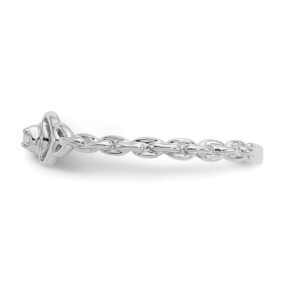 Shop Exclusive 14K White Gold AAA Diamond Heart-Shaped Ring - Stylish Elegance