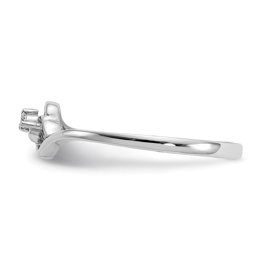 Shop Exclusive 14K White Gold AAA Diamond Heart-Shaped Ring - Stylish Value!