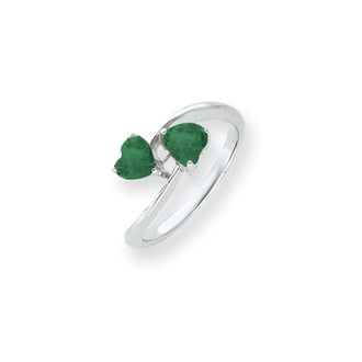 Buy 14K White Gold 5mm Heart-Shaped Mount St. Helens Ring - Stylish Luxury!