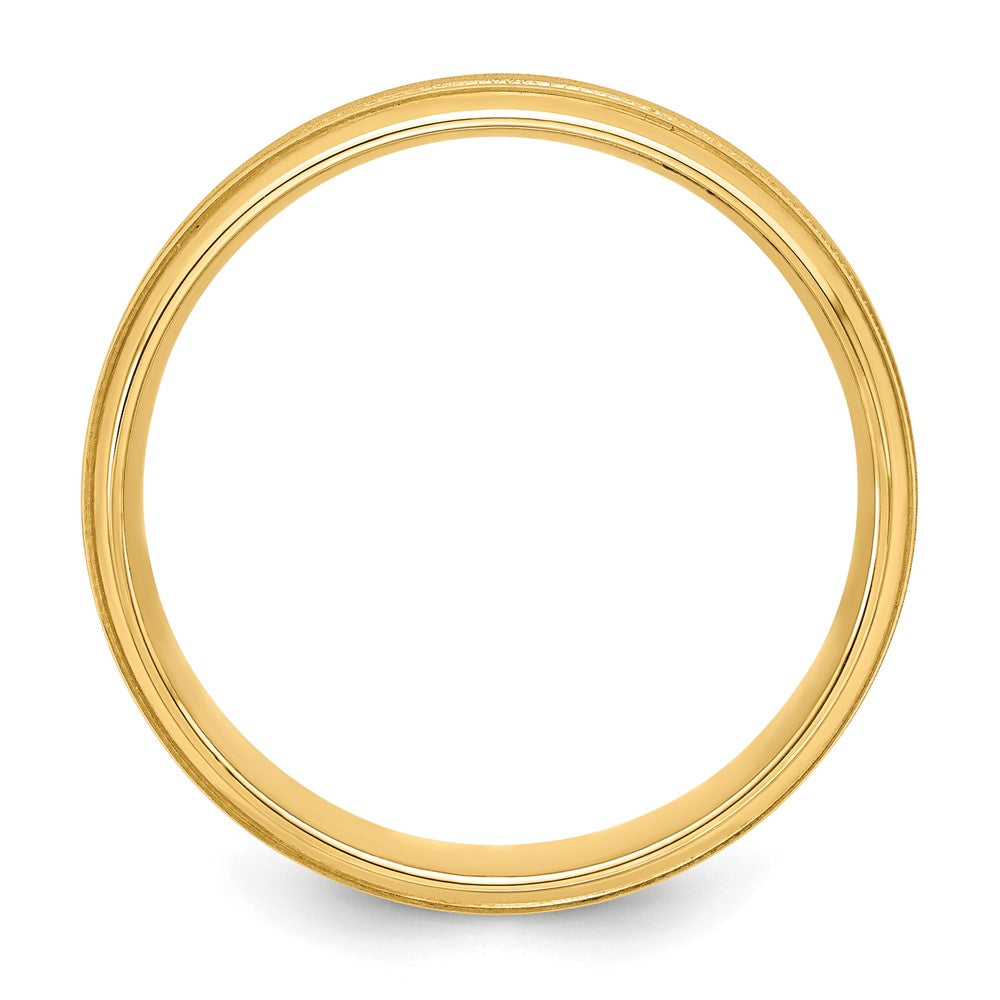 Buy Affordable 14K Yellow Gold 6mm Comfort Fit Wedding Band, Size 11.5