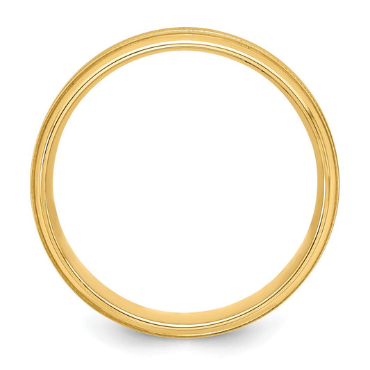 Buy Affordable 14K Yellow Gold 6mm Comfort Fit Wedding Band, Size 11.5