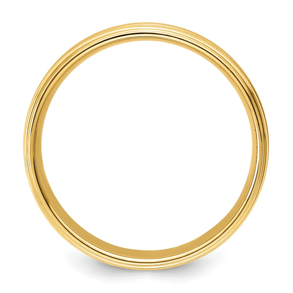 Buy 14K Yellow Gold 6mm Lightweight Wedding Band - Stylish Comfort Fit, Size 8