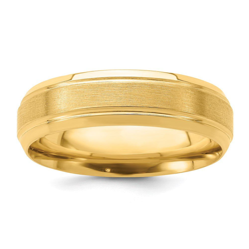 Shop Exclusive 14K Yellow Gold 6mm Comfort Fit Wedding Band - Stylish & Lightweight