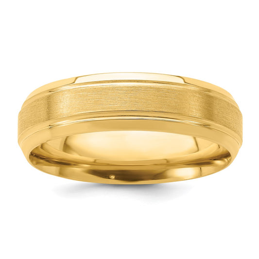 Shop Exclusive 14K Yellow Gold 6mm Comfort Fit Wedding Band - Stylish & Lightweight